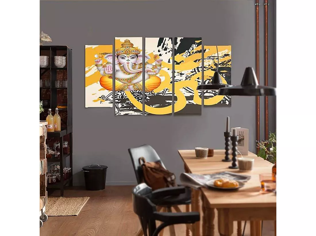 Tableau bouddha éléphant - 100 x 70 cm