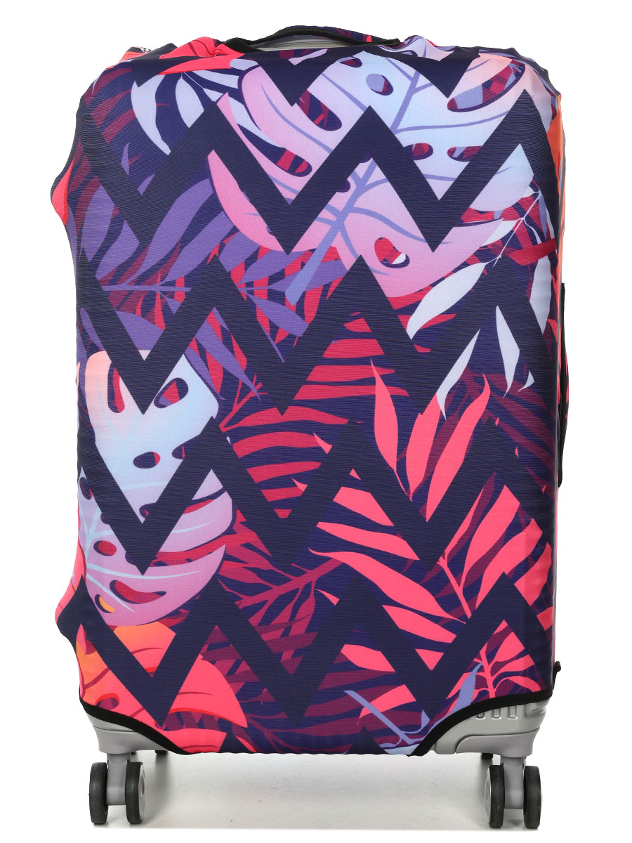 Housse de valise Periea Purple Zigzag M