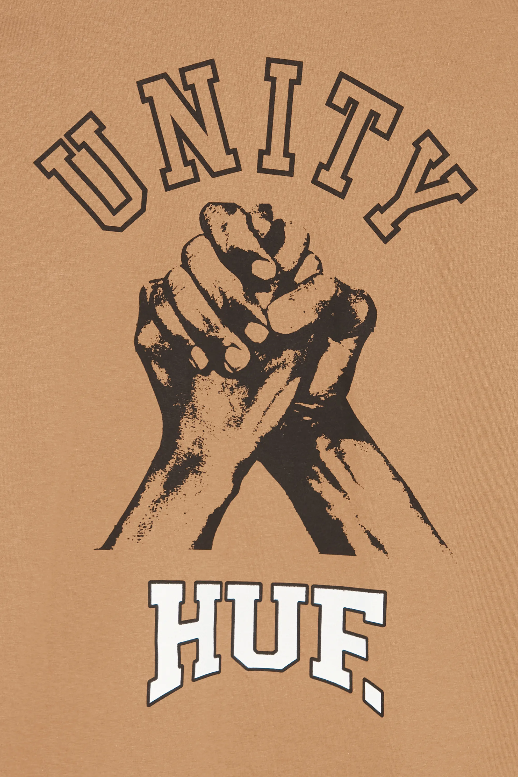 HUF T-shirt UNITY SONG SS Marron