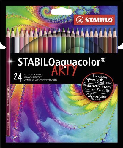 Stabilo - Aquacolor - Aquarel Potloden - 24 Stuks - Hout