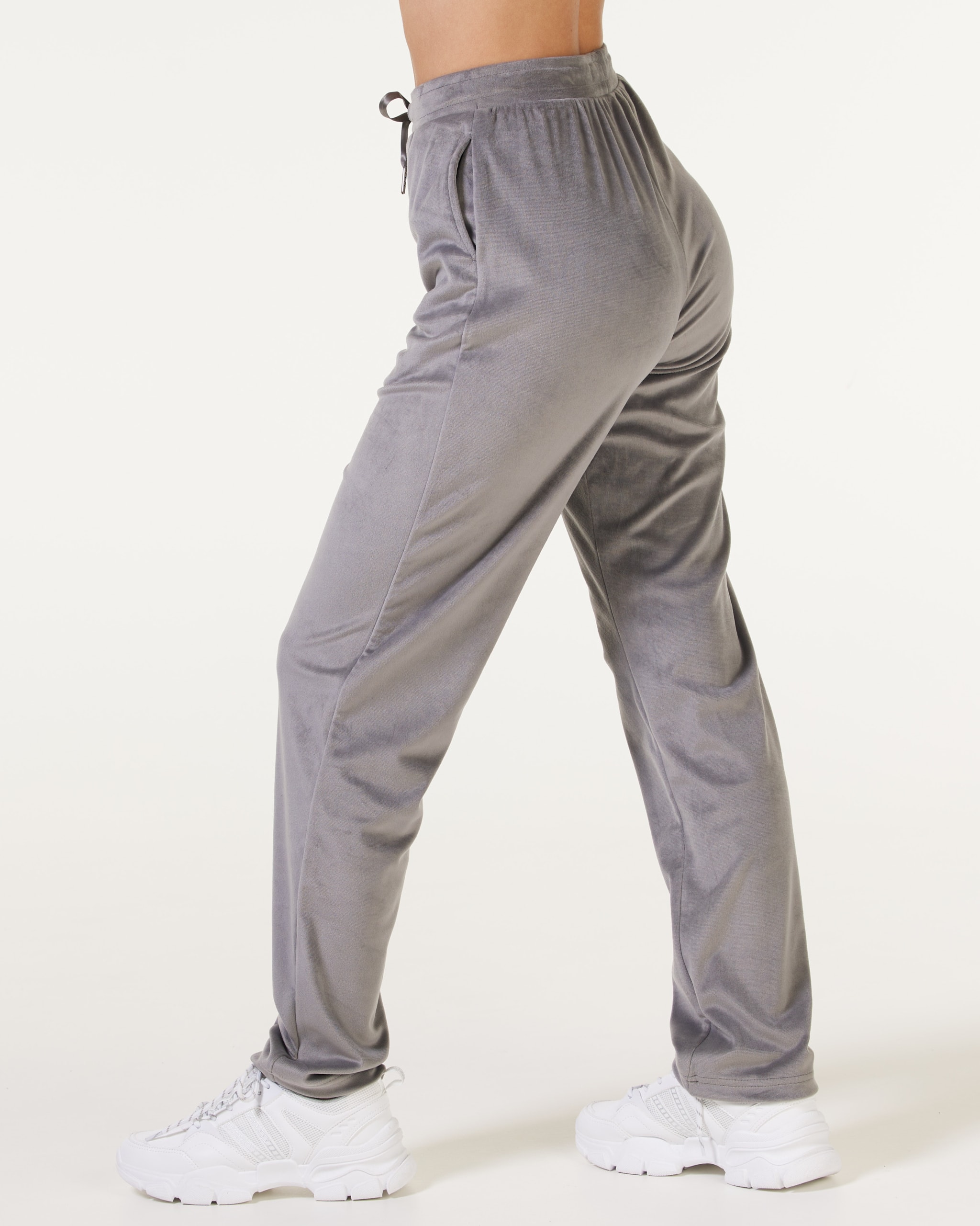 Jacey Velour Set Grey