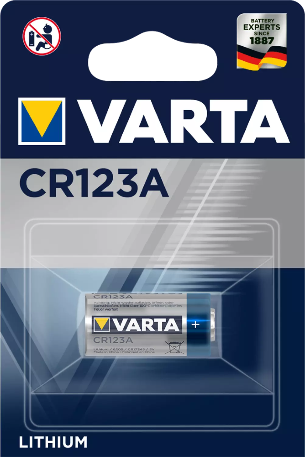 Varta 6205301401 Batterij - CR123A