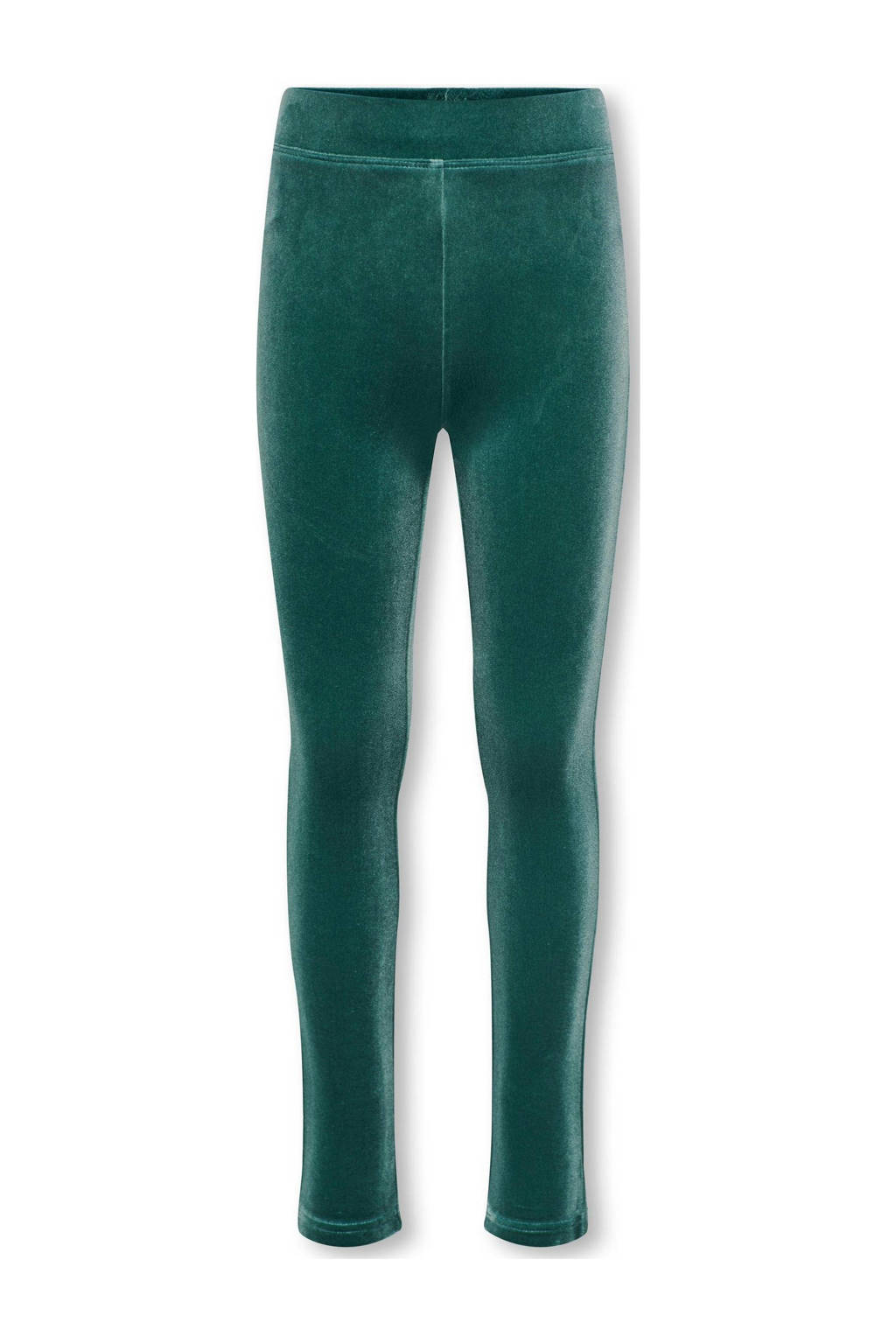 ONLY velours flared broek KOGMARGARET diep donkergroen