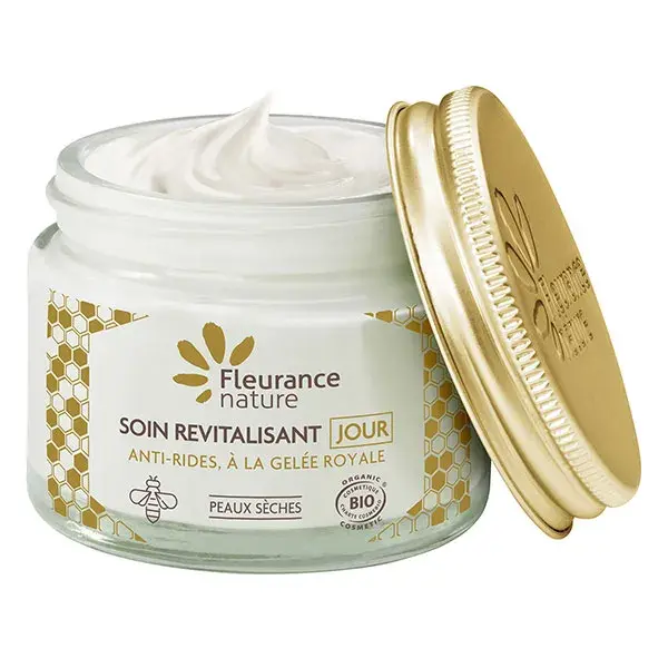 Fleurance Nature - Creme de dia revitalizante com geleia real orgânica - Pote de 50ml