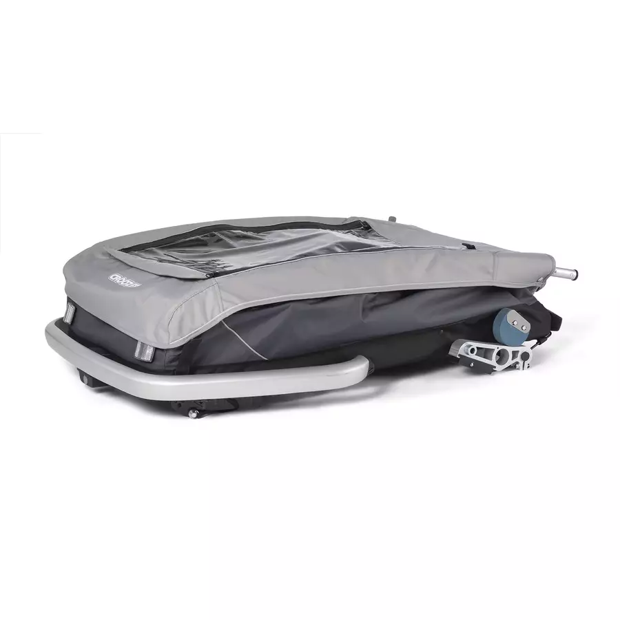 CROOZER Kinderfahrradanhänger Kid Keeke 2 Stone grey