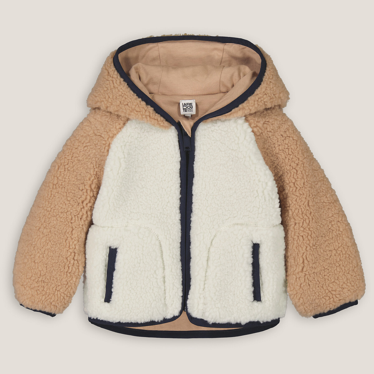 COLEÇÕES LA REDOUTE<br>Colete met kap em sherpa