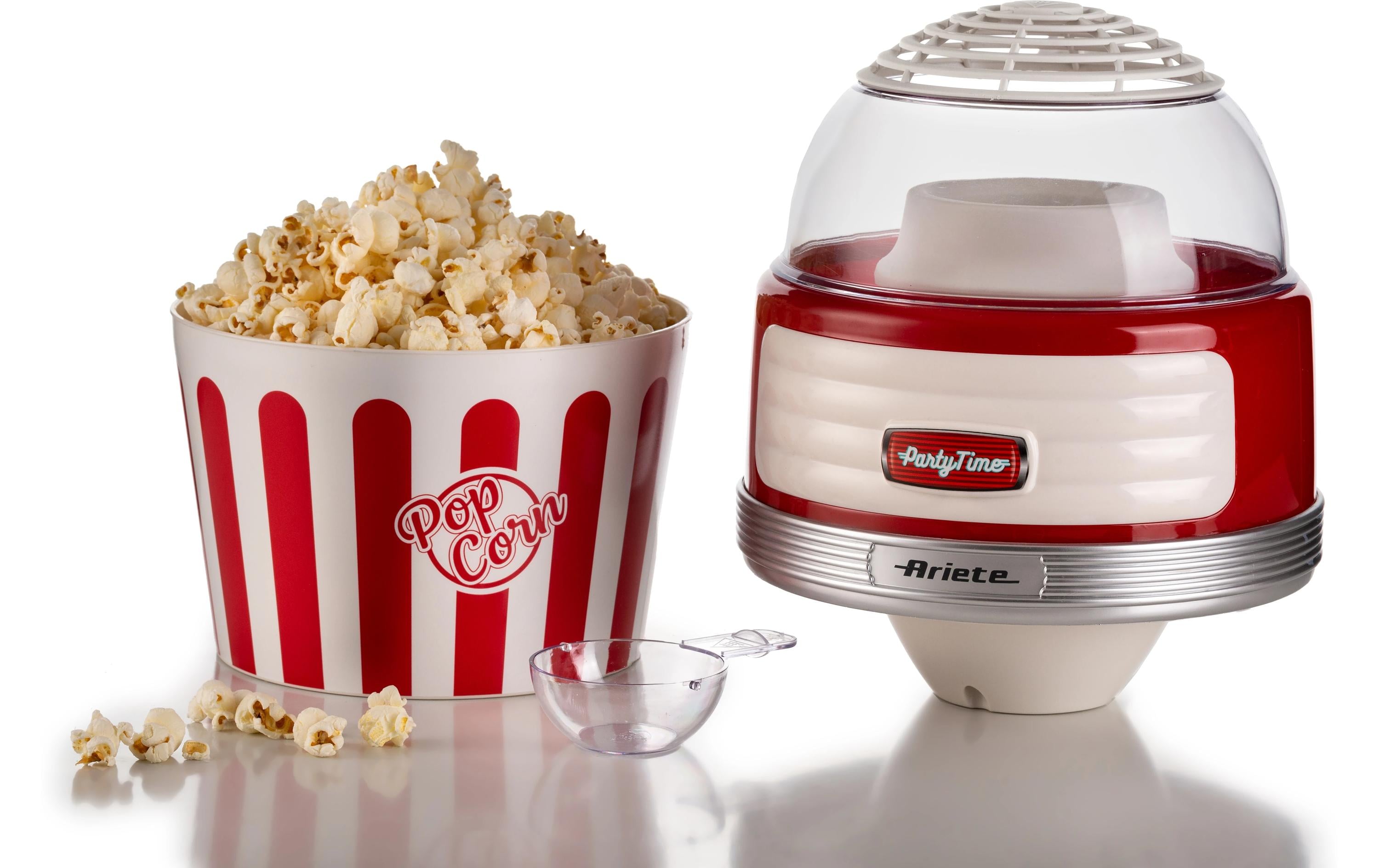 Popcorn Maschine Party Time ARI-2957-RD Rot/WeissPopcornmaschine im Retro-Design