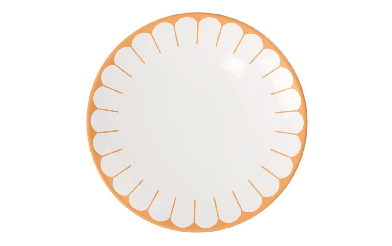 Frühstücks- & Dessertteller Fleur 6 Stück, Gelb<br>Hochwertiger Teller
