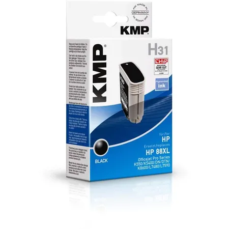 KMP Tinte H31, Farbe: black, Inhalt: 58,9ml