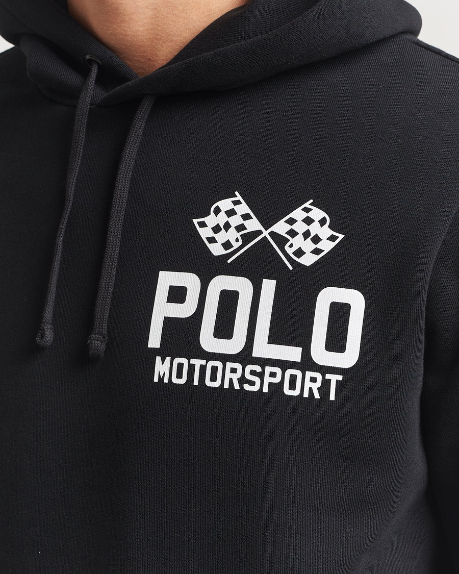 Polo Ralph Lauren RL Motorsport Hoodie Polo Black