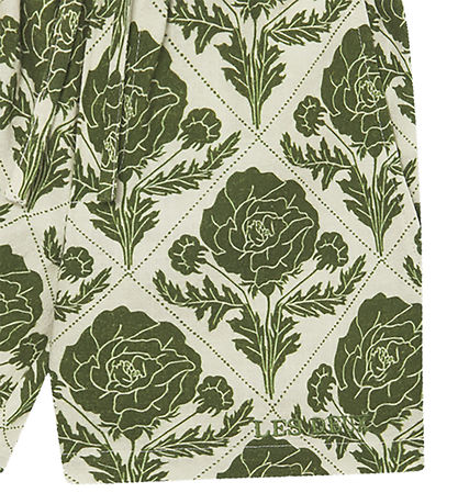 Les Deux Shorts - Lesley Flower Kachel - Vintage Green/Ivory