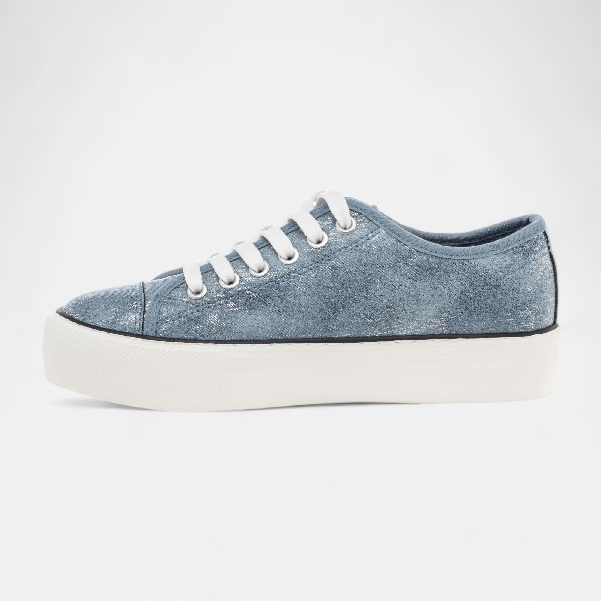 Baskets en toile Femme bleu
