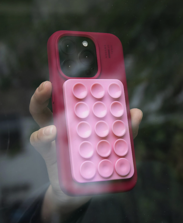 MagSafe Silikon Saugnapf Smartphone Halterung aus Recycelten Materialien (IDSPMMS-516) - Soft Lemon