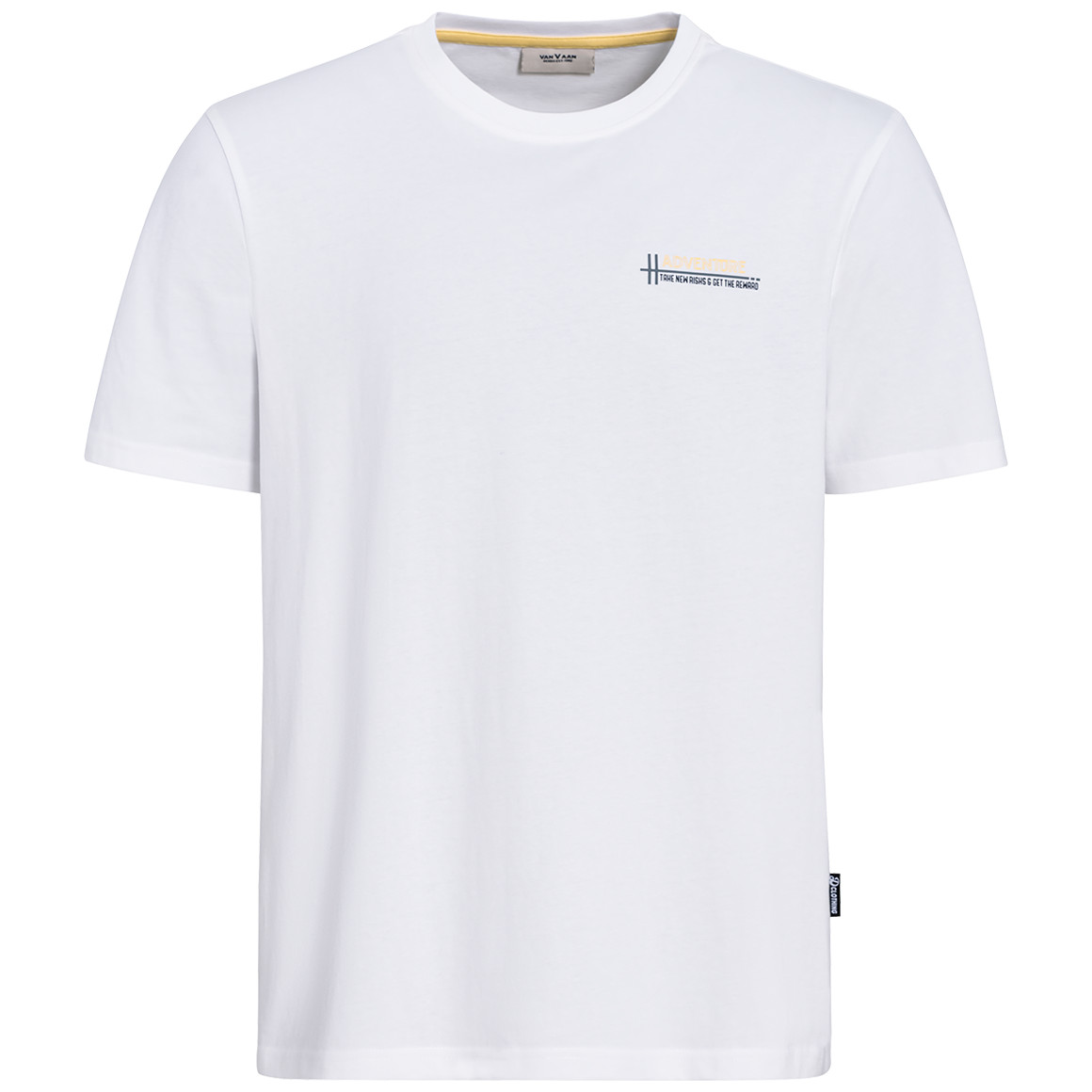 VanVaan Denim Herren T-Shirt mit Rücken-Print weiss