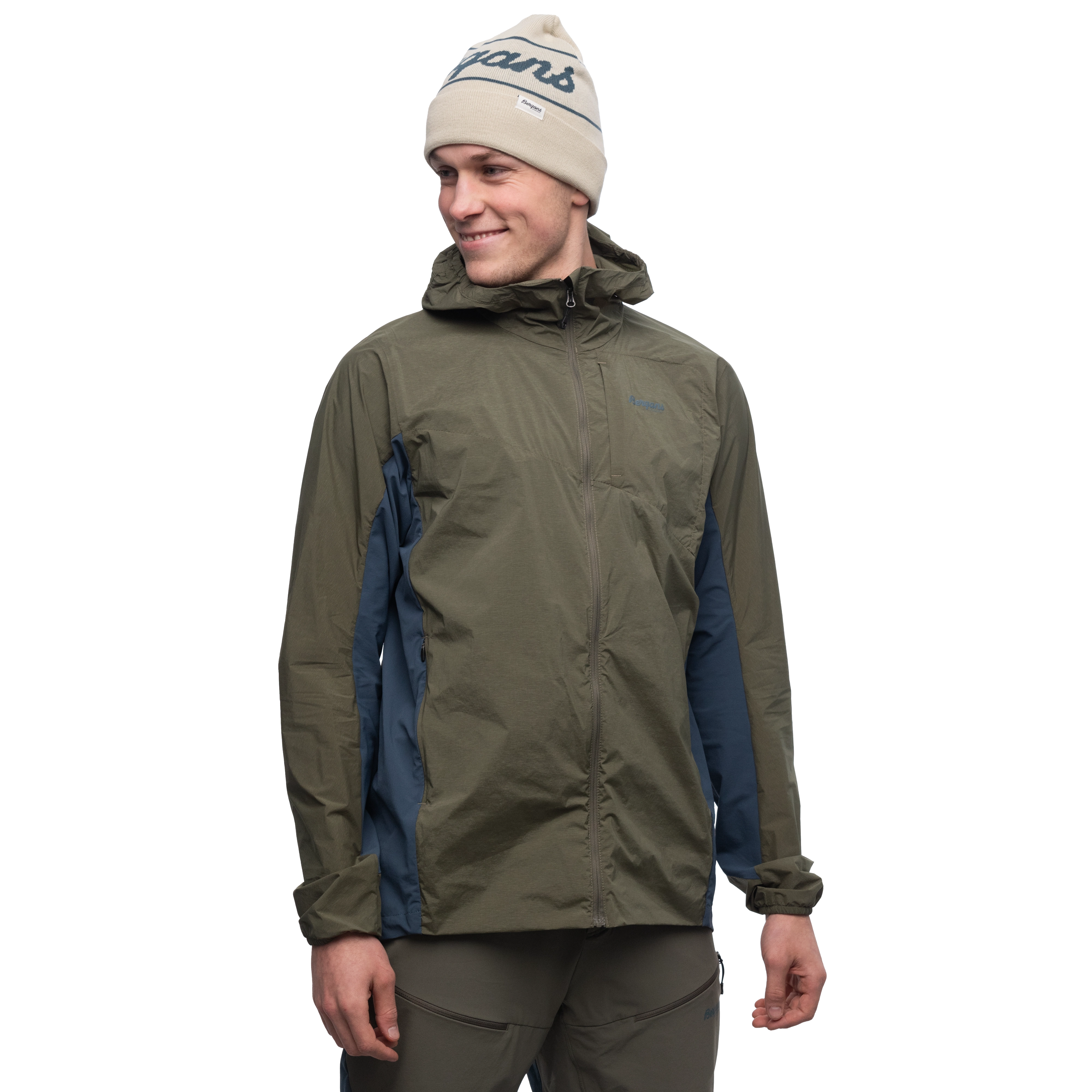 Rabot Lt Windbreaker Jacket Green Mud