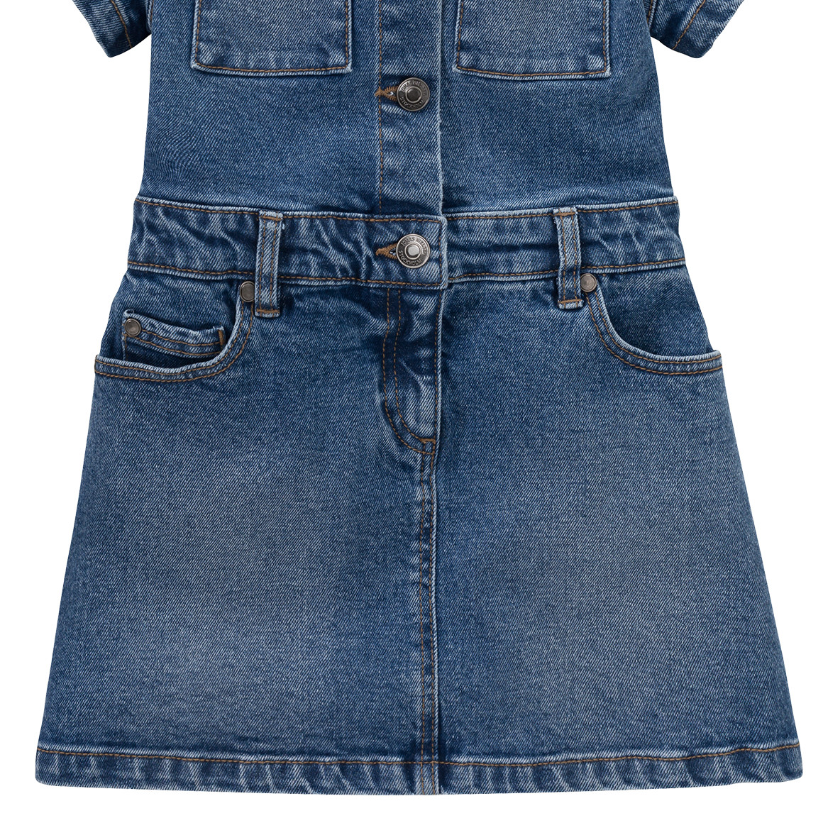 Jonas Nielsen Mädchen Jeanskleid in Denim-Optik blau