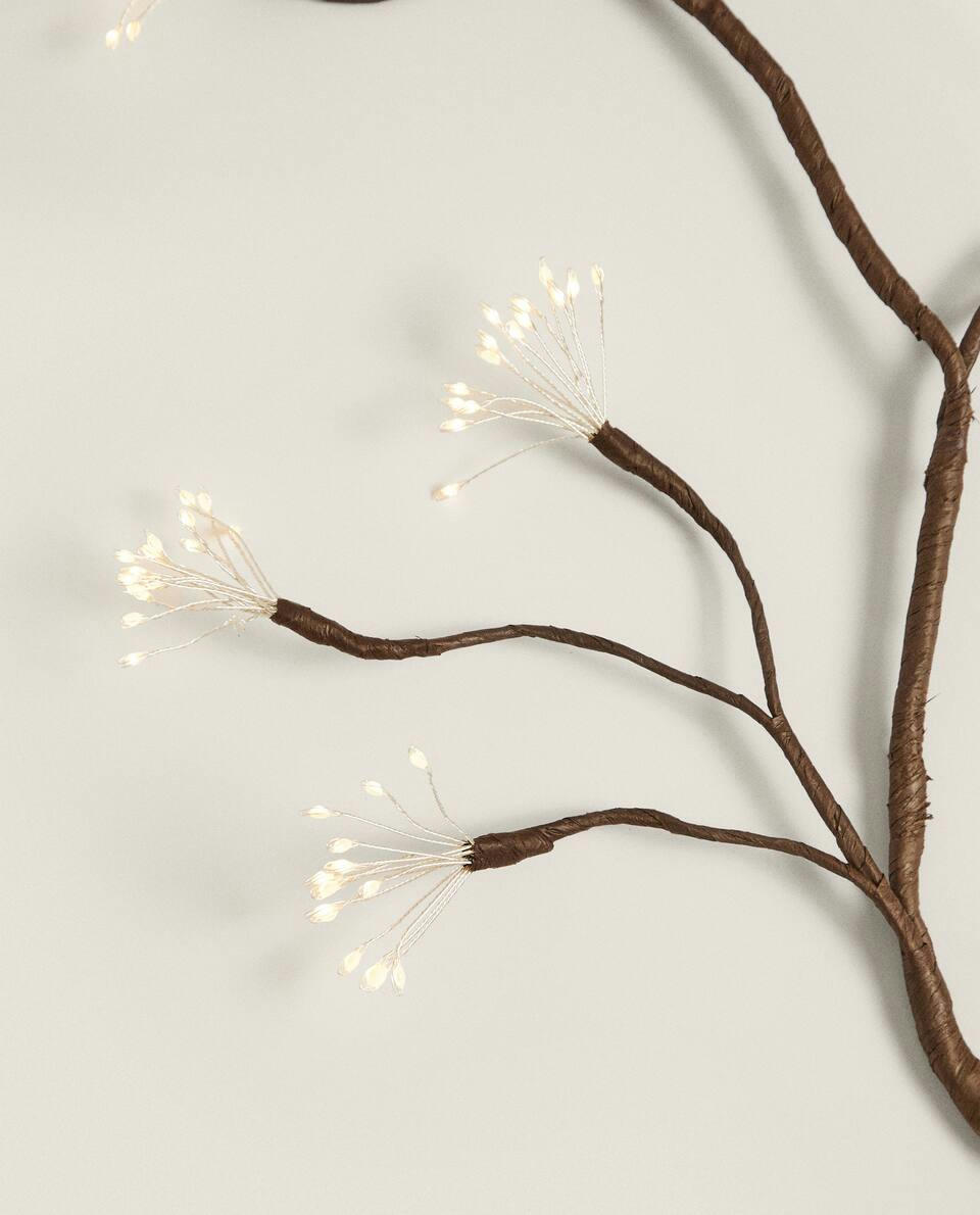Galho de Natal decorativo com LED