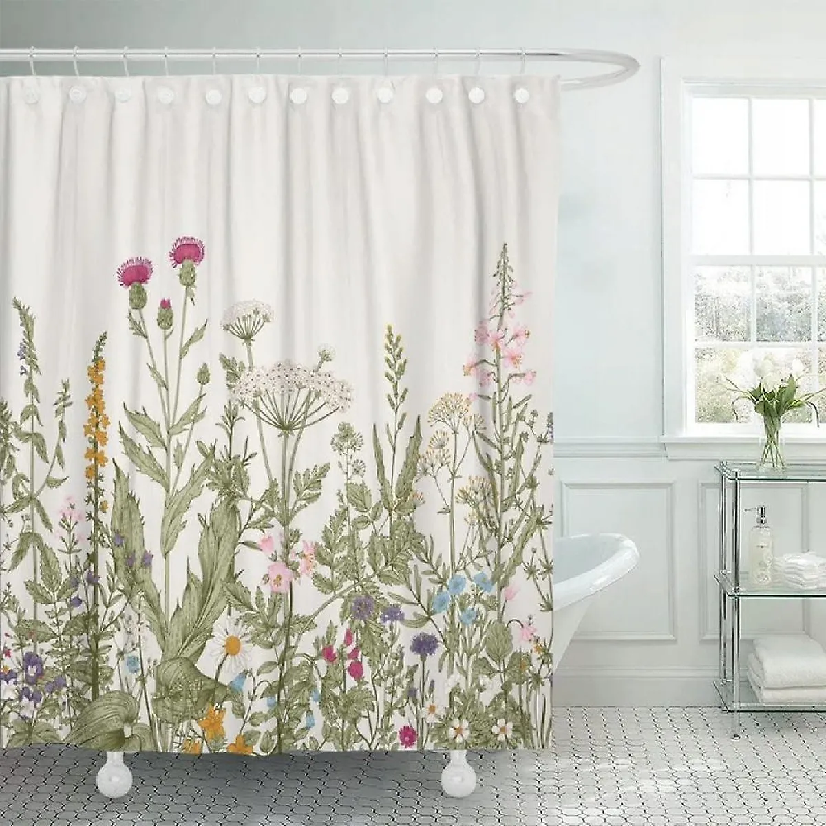 Universal Rideau de Douche Imprimé Numérique 150x180 cm