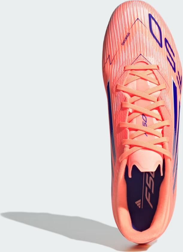 Adidas Perfor ce F50 League FG MG Senior voetbalschoenen koraalrood wit kobaltblauw