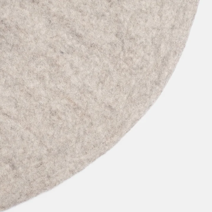 myfelt - Klara Filzteppich Ø 120 cm, senfgelb
