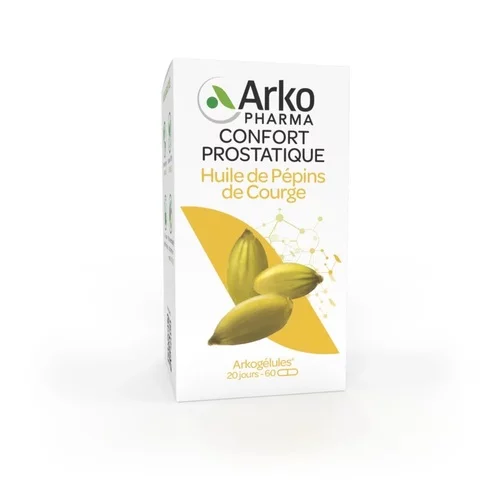 Arkogélules Huile de Pépins de Courge Bio Confort Prostatique - Arkopharma - 60 Gélules