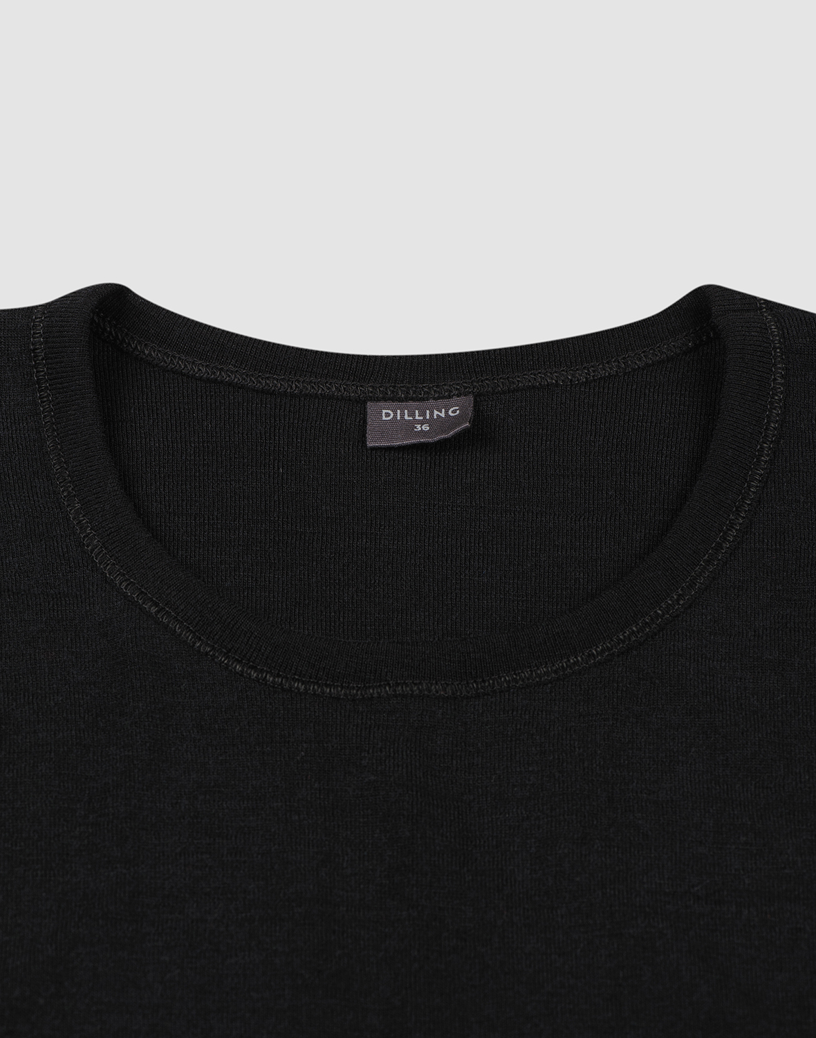 Shirt van merinowol voor dames in Zwart