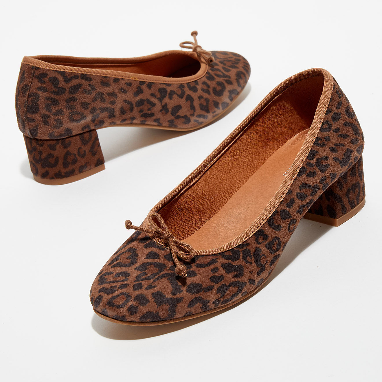 Quartier Latin Ballerines trotters en Cuir Diane pony - Talon 4 cm