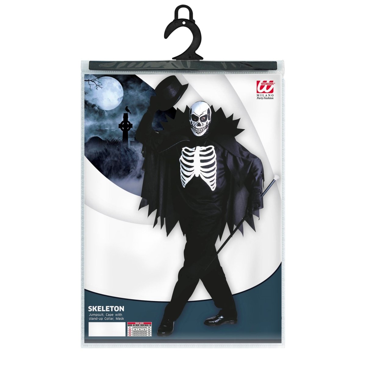 Halloween Kostuum Wit Zwart Skelet