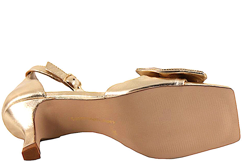 COPENHAGEN SHOES DANCING STILET I GULDFARVET SKIND