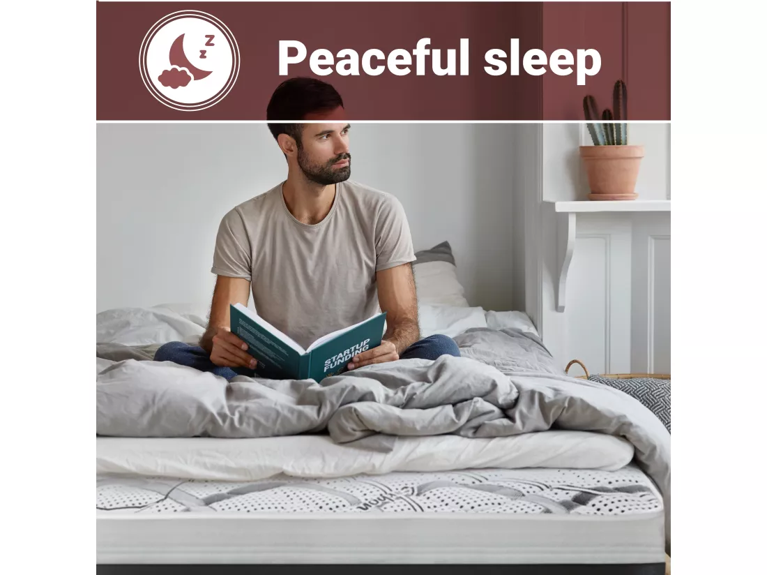 Matelas Double King-Size 180 x 205 à mémoire de forme| Premium Quality | Hauteur 27 cm | Made in Italy