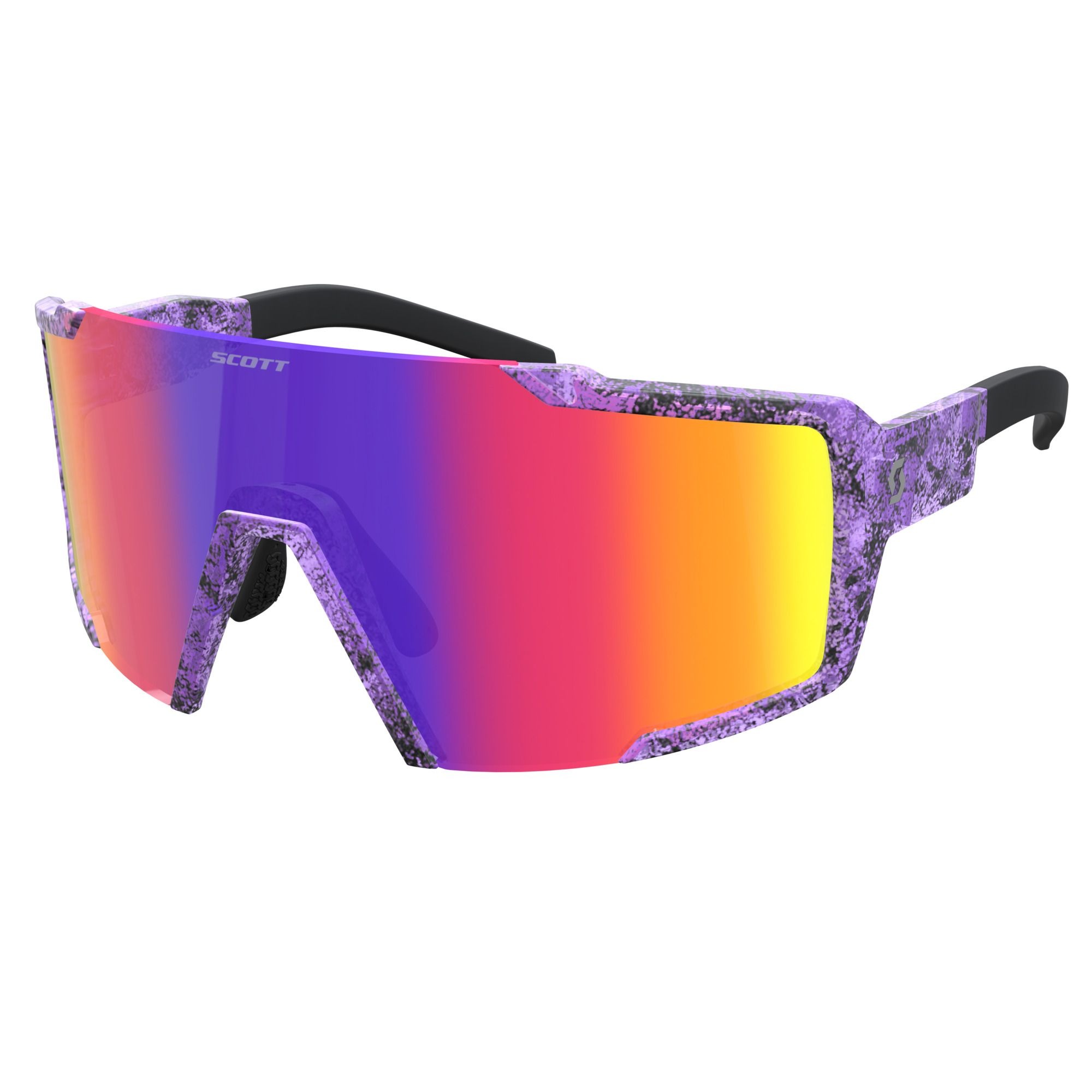 SCOTT Shield cykelbriller Swish Purple/Teal Chrome