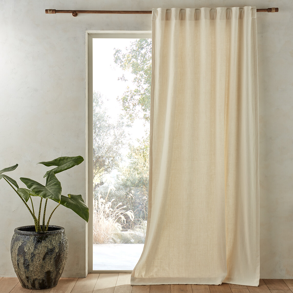 AM.PM<br>Cortina de linho/algodão, fabricada na França, Josepha
