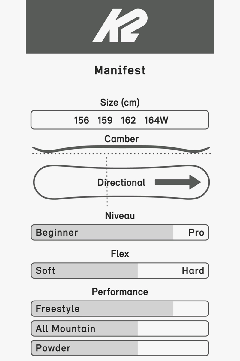 K2 Manifest Snowboard 2324