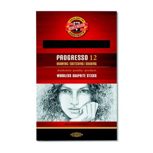 KOH-I-NOOR PROGRESSO 8911 Vollgrafitstift 12er-Etui