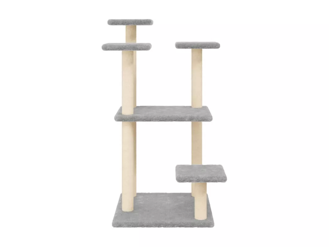 Arbres à chat avec plates-formes gris clair 98,5 cm