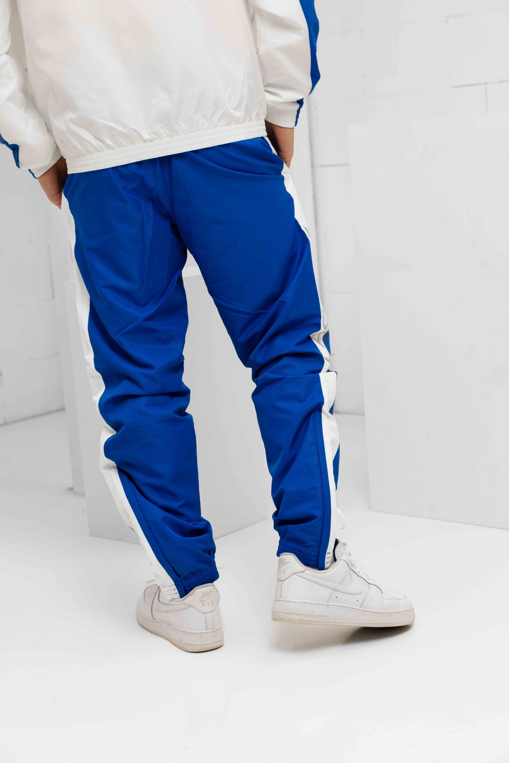 Lacoste Sport Print Trainingspak Heren Wit/Blauw