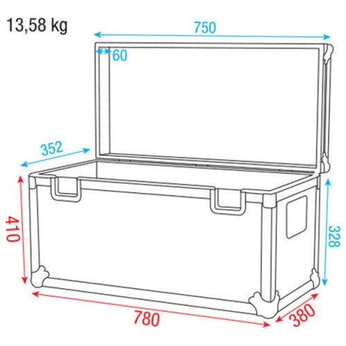 DAP Stack Case 3 flightcase 750x352x388 mm