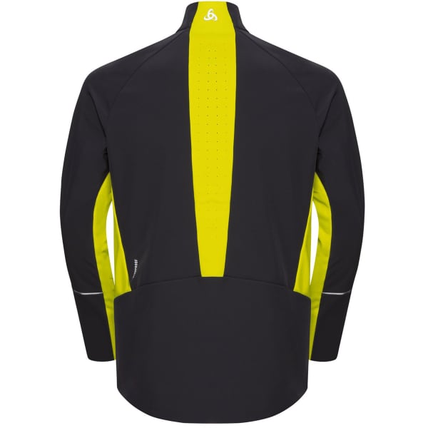 Veste ski de fond ODLO JACKET ENGVIK BLACK - EVENING PRIMROSE