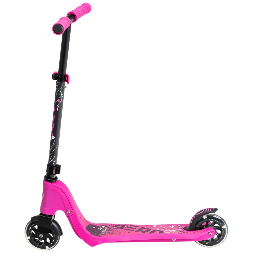 Aero C1 Pink Inline-Scooter mit leuchtenden LED-Rädern