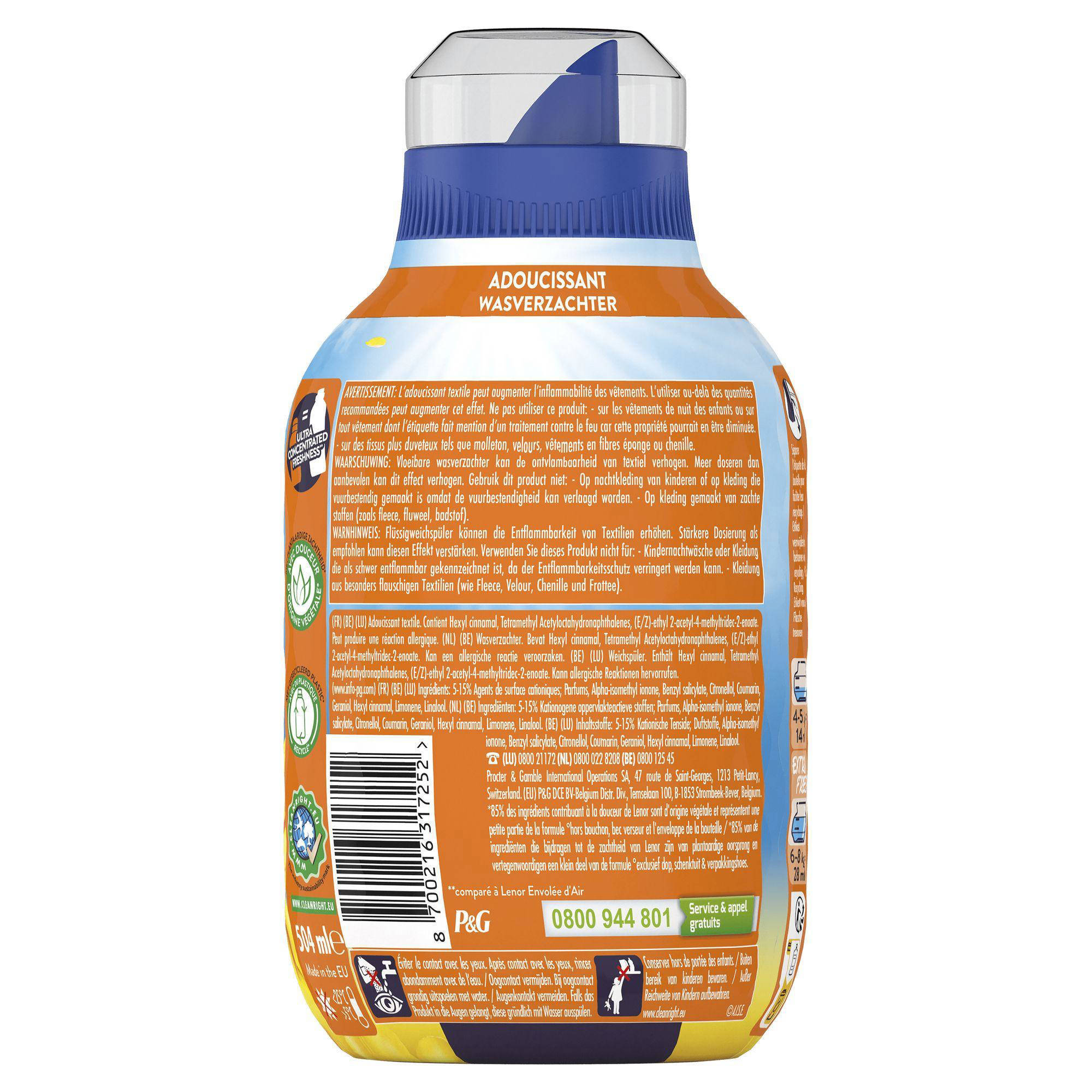 Lenor Fresh Air wasverzachter Zonnestralen - 6 x 36 wasbeurten - 216 wasbeurten