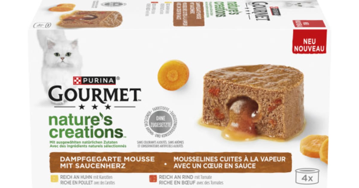 PURINA Gourmet Katze Dampfge. Mousse m. Sauce