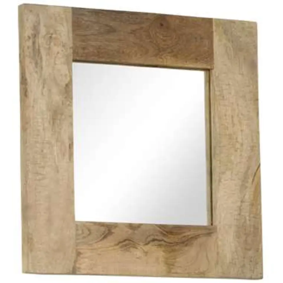 vidaXL - Spiegel - Bruin - Hout - 50 x 50 cm
