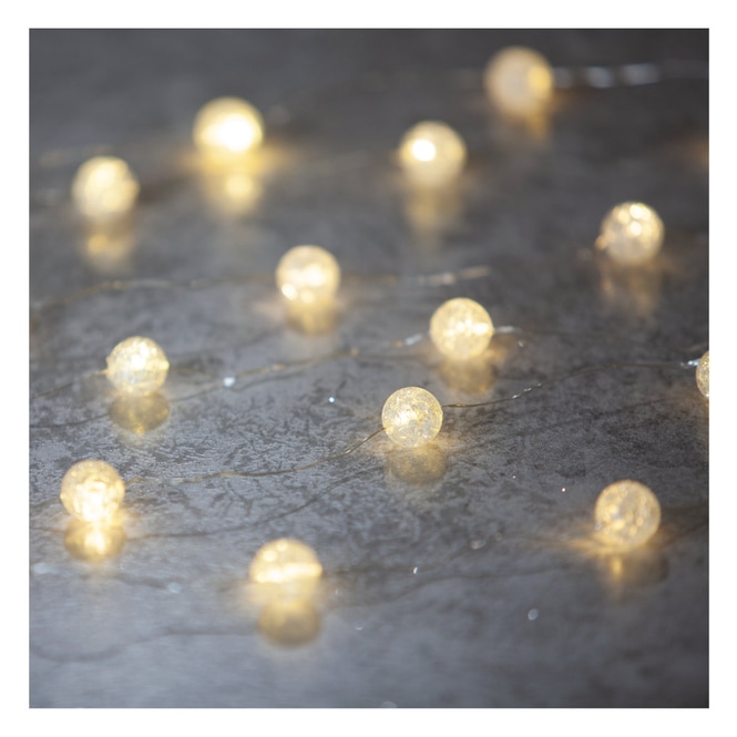 20er LED-Lichterkette - Kugeln - 220 cm