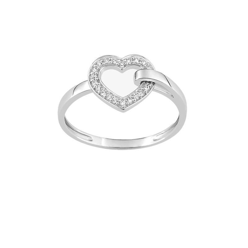 Bague femme - Oxyde de zirconium - Or 18 Carats