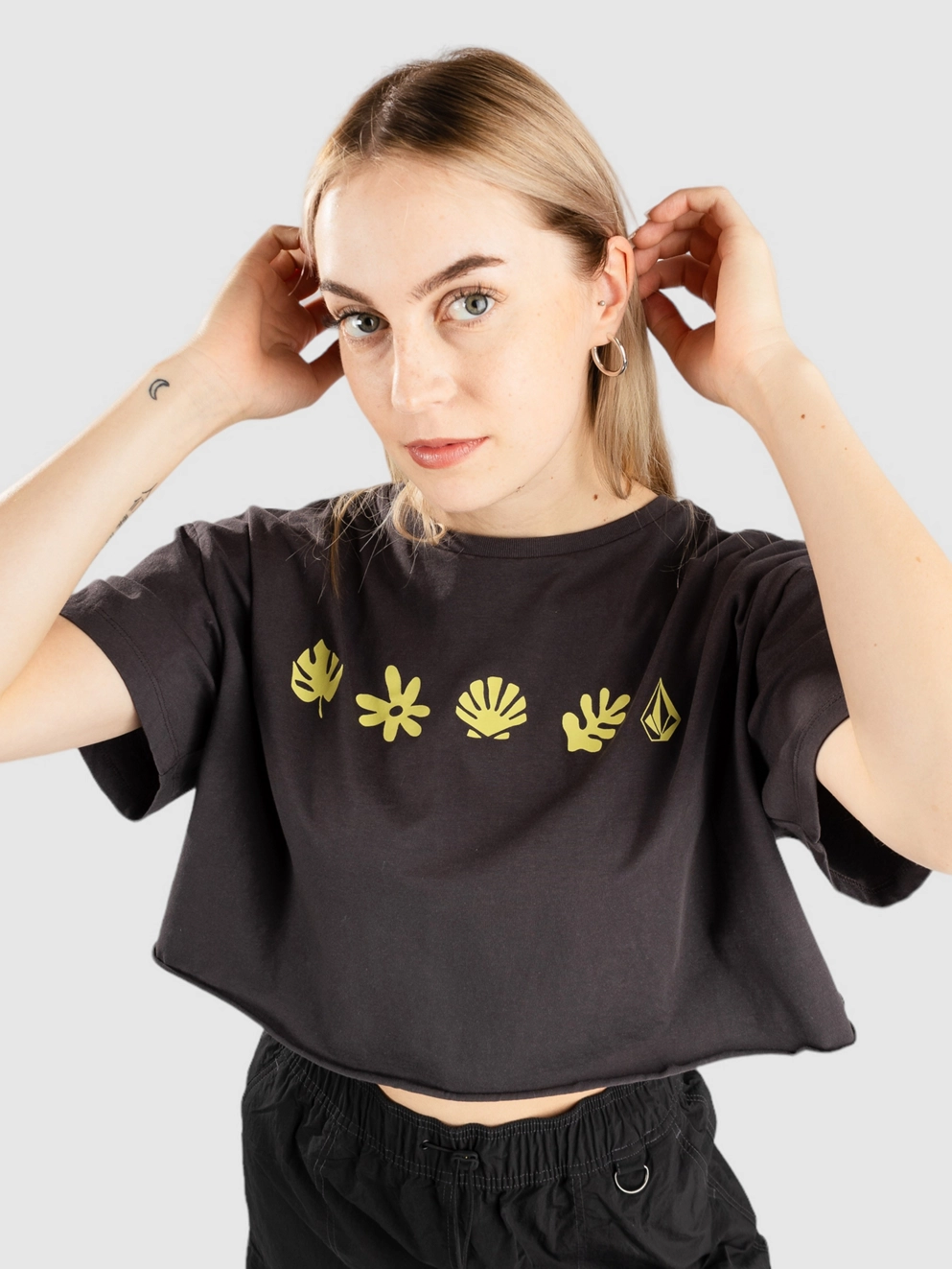 Volcom Just A Trim T-Shirt vintage black