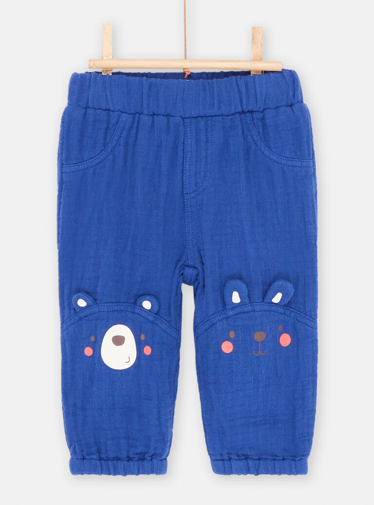 Pantalon bleu roi confortable bébé garçon
