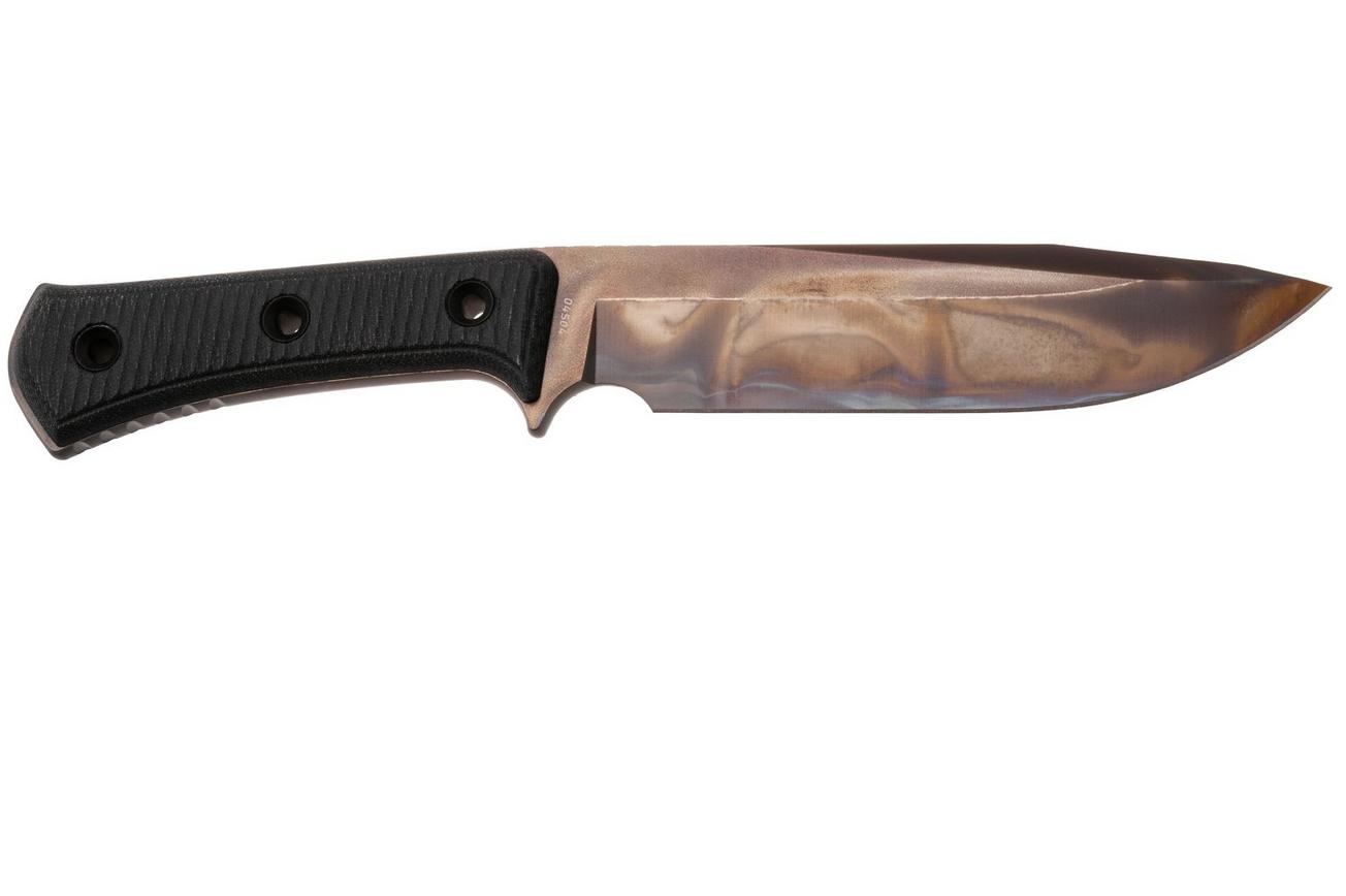 TRC Knives Apocalypse, Elmax Apocalypse Finish, Black Canvas Micarta, survivalmes