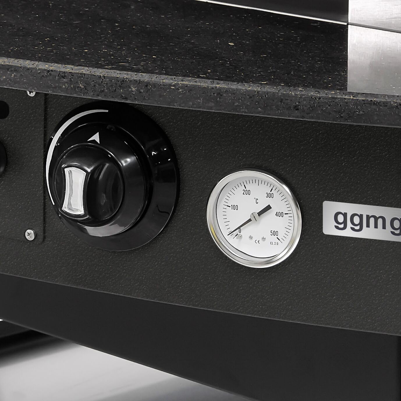 GGM Gastro | GPOE175S | Gas Pizzaofen - 11x 25cm - Manuell - Schwarz