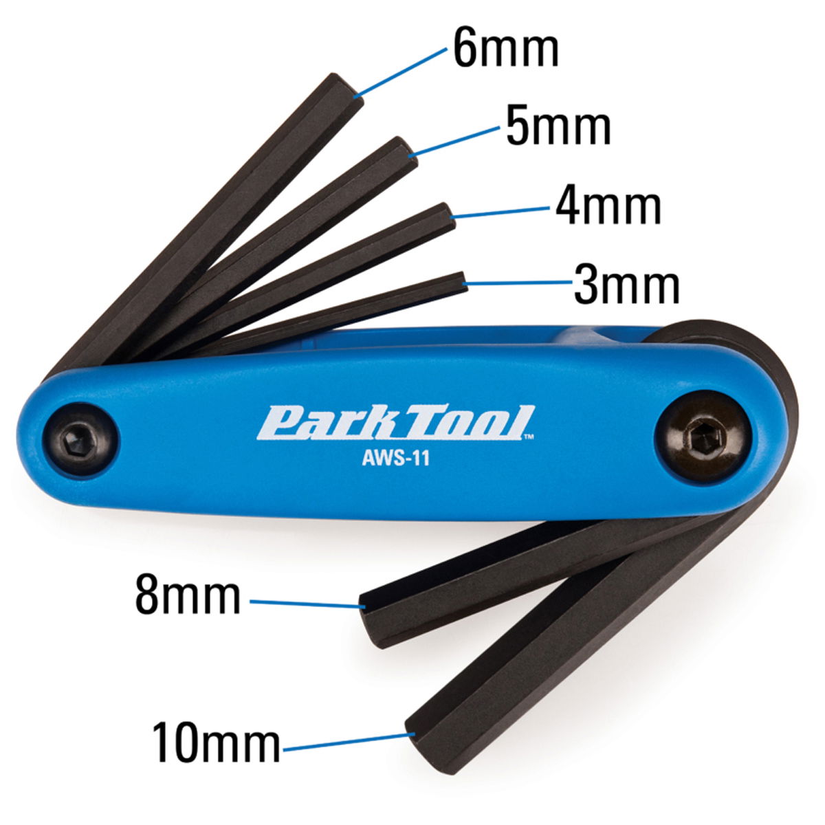 ParkTool Park Tool AWS-11 Fold-Up Hex Wrench Set