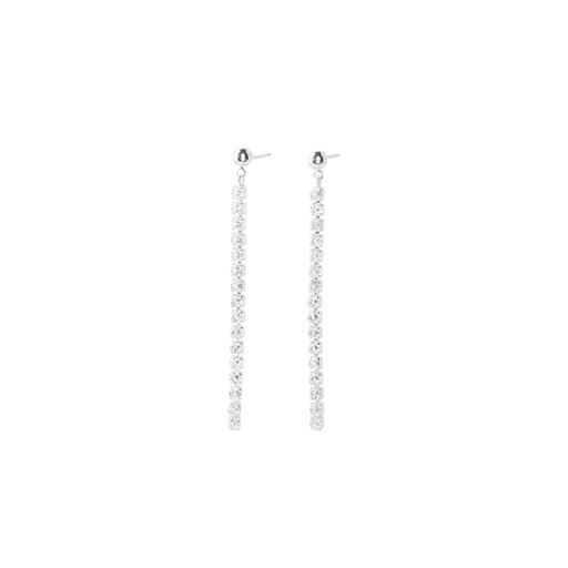 Friihof Siig String Øreringe, Silver Plated